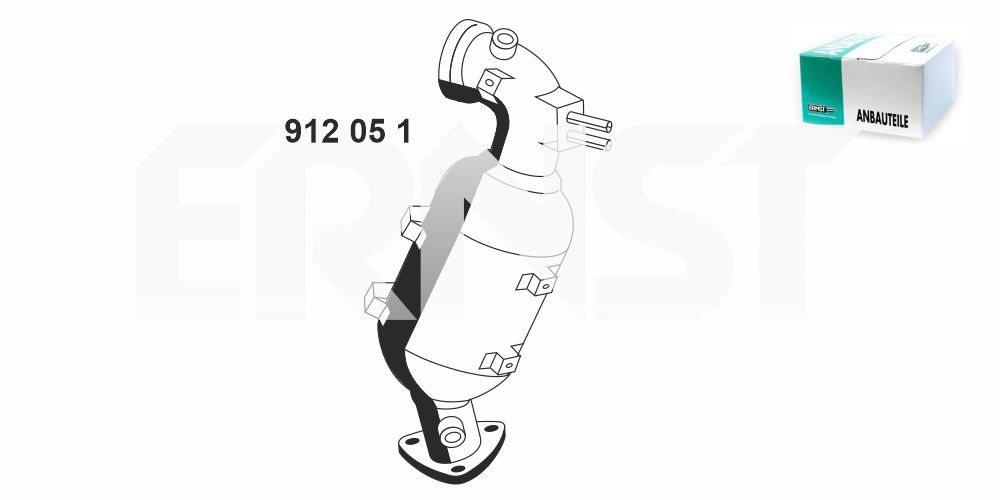 Filtr sadzy / filtr cząstek stałych, układ wydechowy ERNST 55506840