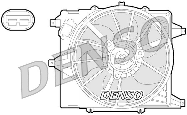 Wentylator, chłodzenie silnika DENSO DER23003