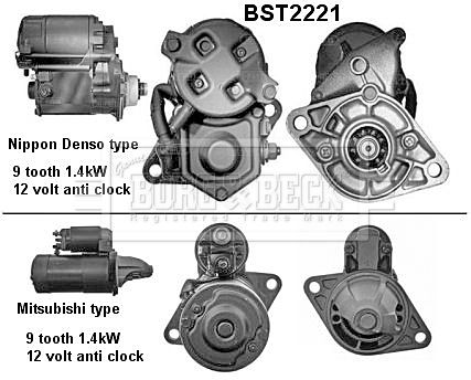 Rozrusznik BORG & BECK BST2221