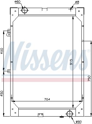 Radiator, racire motor NISSENS 62871