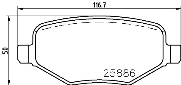 Zestaw klocków hamulcowych, hamulce tarczowe MINTEX MDB3841