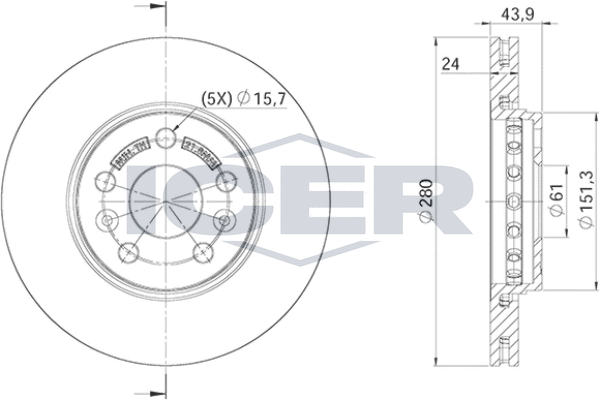 Tarcza hamulcowa ICER 78BD4294-2
