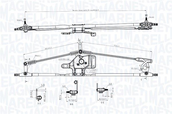 Legaturi stergator parbriz MAGNETI MARELLI 085570718010