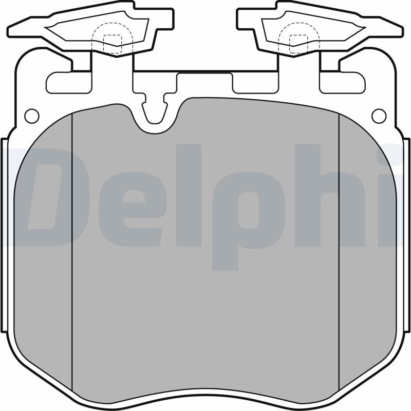 Sada brzdových platničiek kotúčovej brzdy DELPHI LP3304