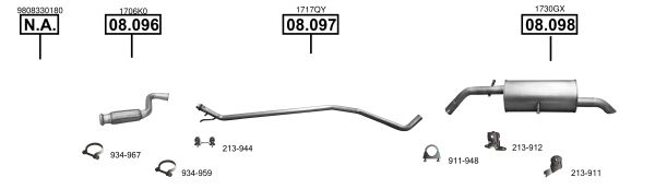Układ wydechowy ASMET PE082960
