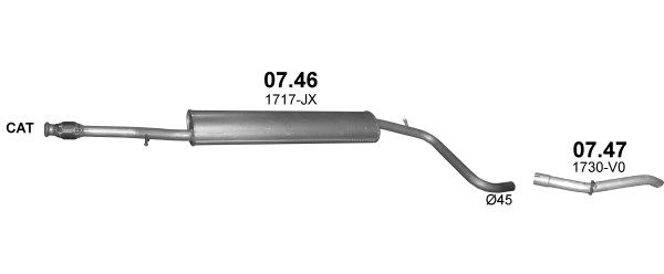 Układ wydechowy POLMO POLMO00144
