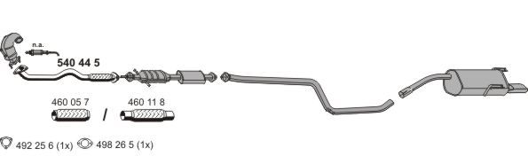 Układ wydechowy ERNST 110013