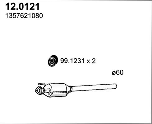 Katalizator ASSO 12.0121