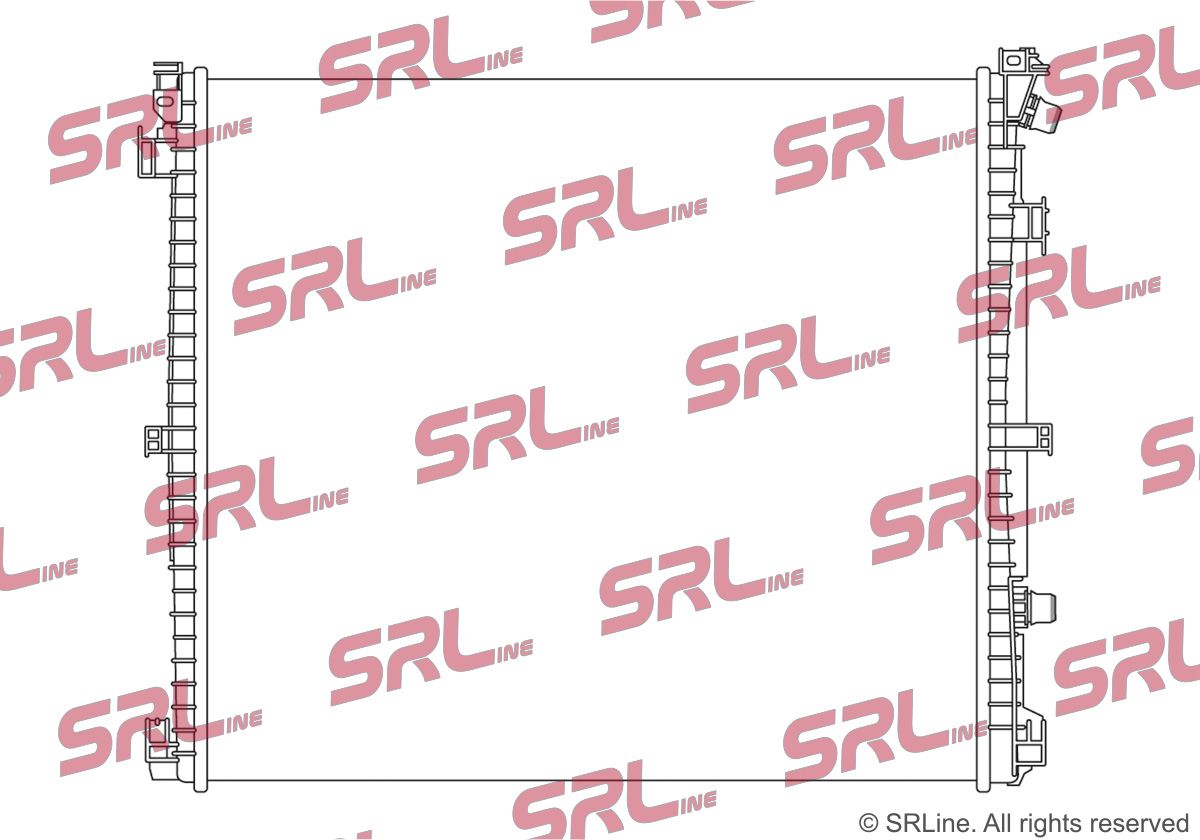 E-shop Nízkoteplotný chladič, chladič turbodúchadla SR-LINE 20X408-2