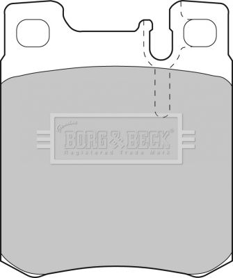 Zestaw klocków hamulcowych, hamulce tarczowe BORG & BECK BBP1462