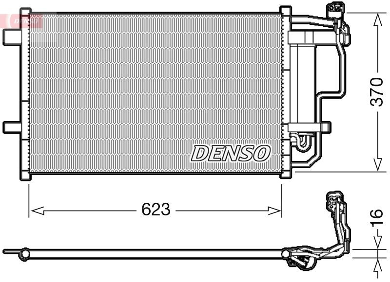 Kondenzátor klimatizácie DENSO DCN44007