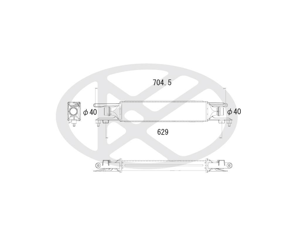 Intercooler, compresor KOYORAD IA460145