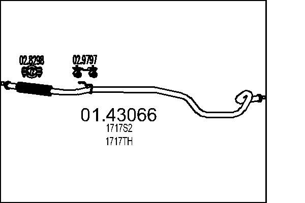 Racord evacuare MTS 01.43066