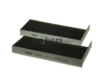 Filtr, wentylacja przestrzeni pasażerskiej TECNOCAR EC718-2