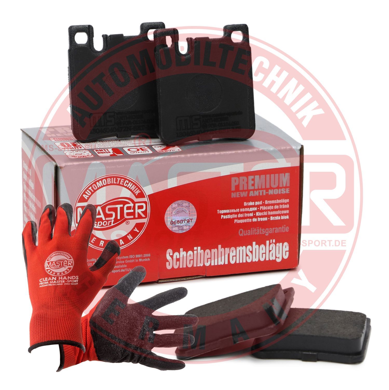 Zestaw klocków hamulcowych, hamulce tarczowe MASTER-SPORT GERMANY 13046040472N-SET-MSP