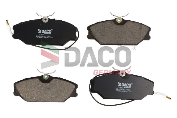 Zestaw klocków hamulcowych, hamulce tarczowe DACO GERMANY 323925