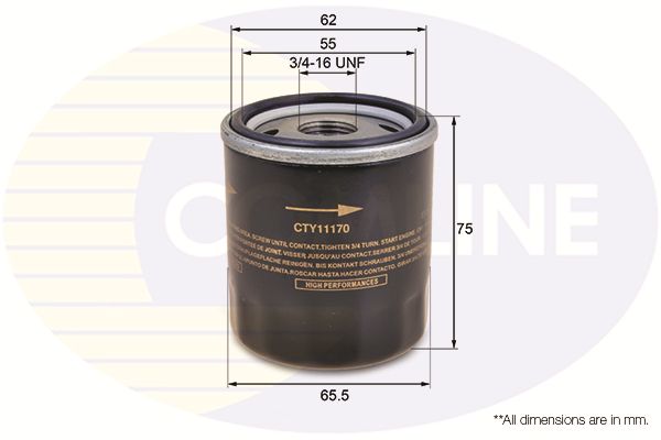 Filtr oleju COMLINE CTY11170