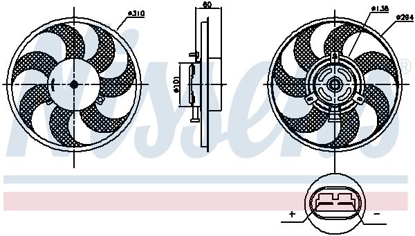 Ventilateur, refroidissement du moteur