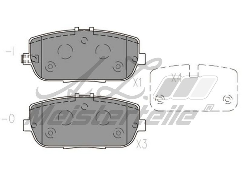 V32-0067 KIT DE PLAQUETTES DE FREIN