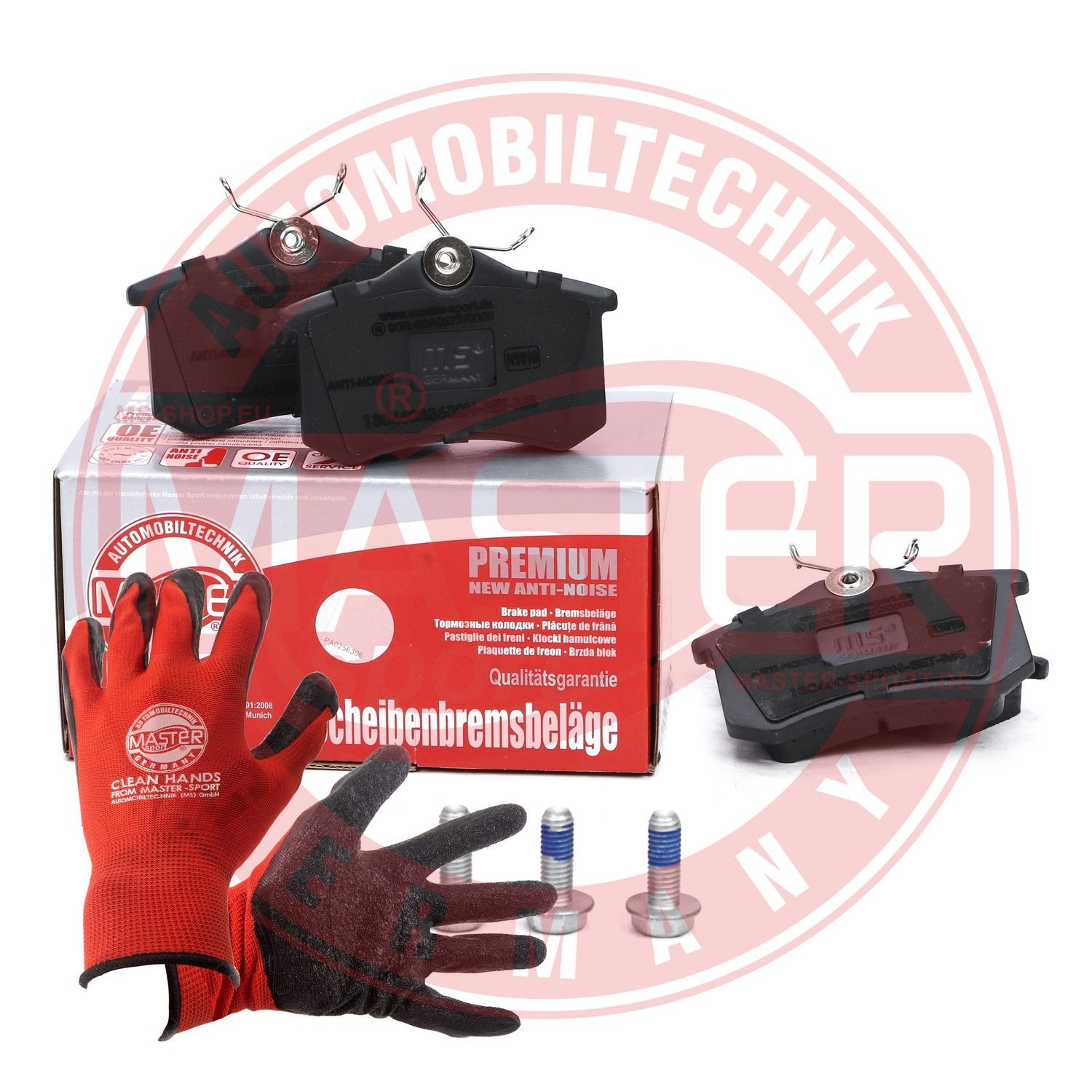 Zestaw klocków hamulcowych, hamulce tarczowe MASTER-SPORT GERMANY 13046028602N-SET-MSP