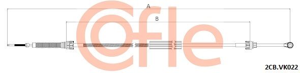 Naciąg linki, ręczna skrzynia biegów COFLE 92.2CB.VK022