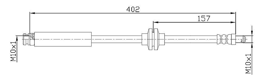 Furtun frana METZGER 4110108