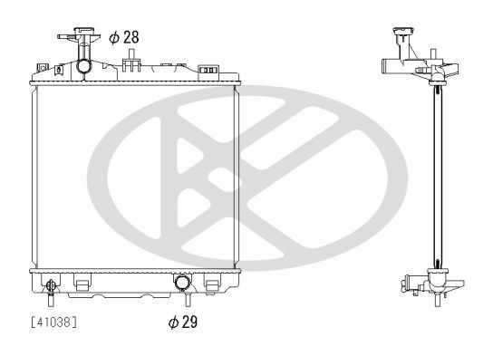 Radiator, racire motor KOYORAD PL033065