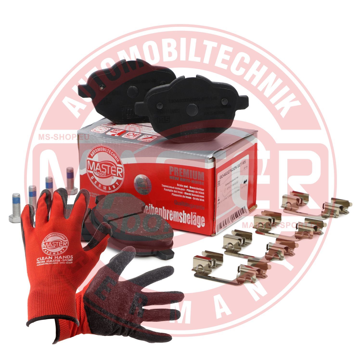 Zestaw klocków hamulcowych, hamulce tarczowe MASTER-SPORT GERMANY 13046027602N-SET-MSP