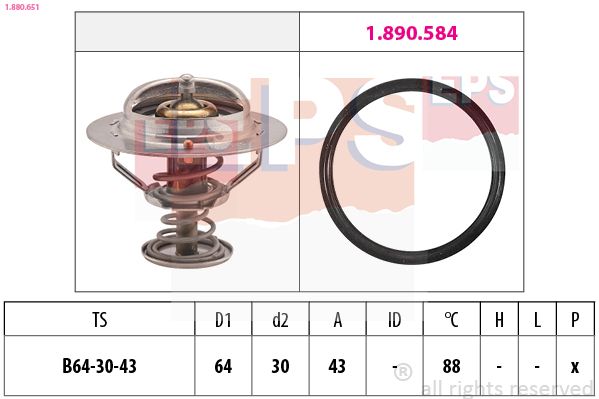 Levně Termostat, chladivo EPS 1.880.651