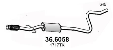 Tłumik środkowy ASSO 36.6058