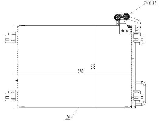 Condensator, climatizare MTR 13054539