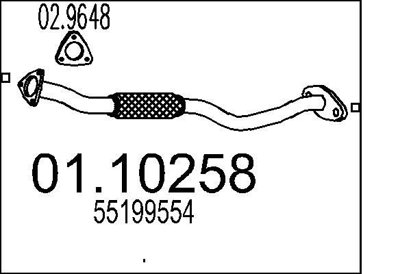 Rura wydechowa MTS 01.10258