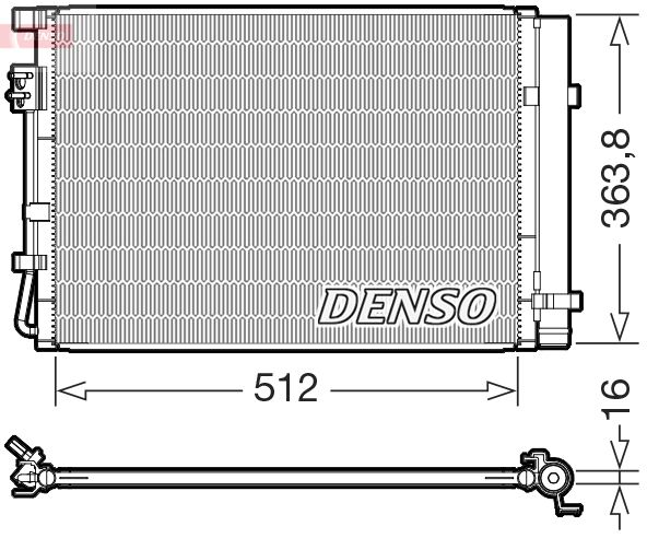Condensator, climatizare DENSO DCN43019