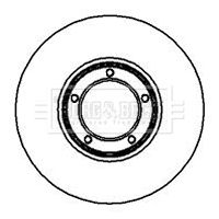 Tarcza hamulcowa BORG & BECK BBD4870