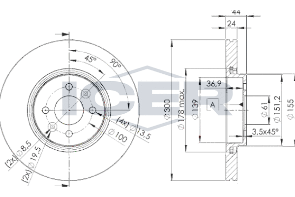 Tarcza hamulcowa ICER 78BD7897-2