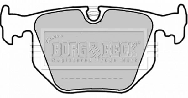 Zestaw klocków hamulcowych, hamulce tarczowe BORG & BECK BBP1872