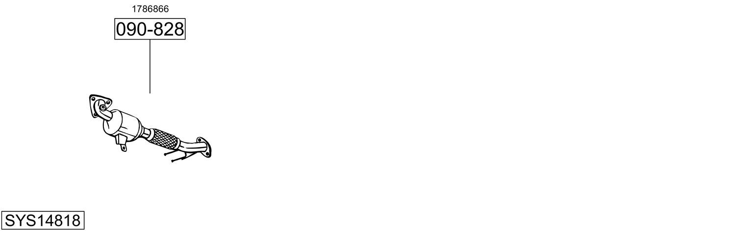 Układ wydechowy BOSAL SYS14818