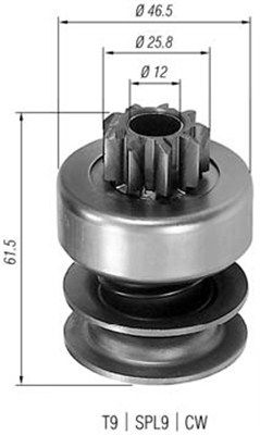 Pinion electromotor MAGNETI MARELLI 940113020064