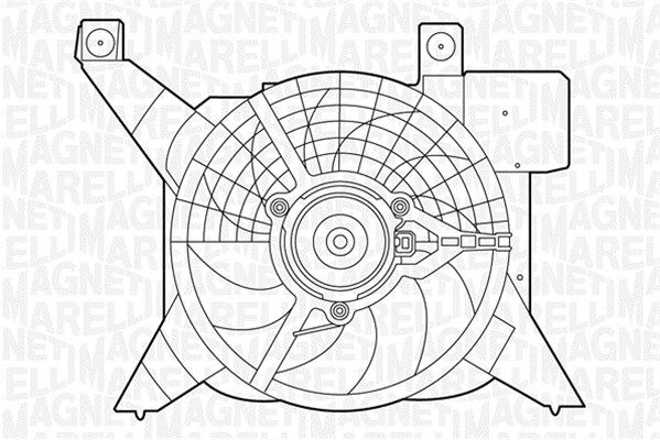Wentylator, chłodzenie silnika MAGNETI MARELLI 069422381010
