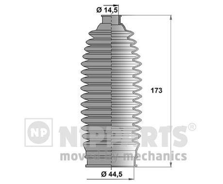 Zestaw osłon, układ kierowniczy NIPPARTS N2847014