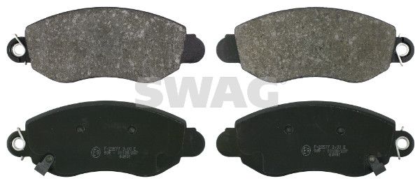 Levně Sada brzdových destiček, kotoučová brzda SWAG 50 91 6425