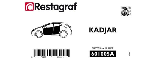 Set clipuri sustinere, caroserie RESTAGRAF 601005A