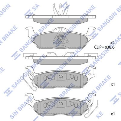 set placute frana,frana disc HI-Q SP1626