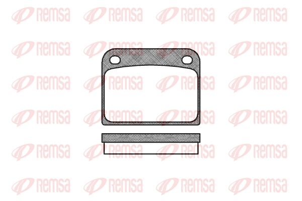 Zestaw klocków hamulcowych, hamulce tarczowe KAWE 0085 00