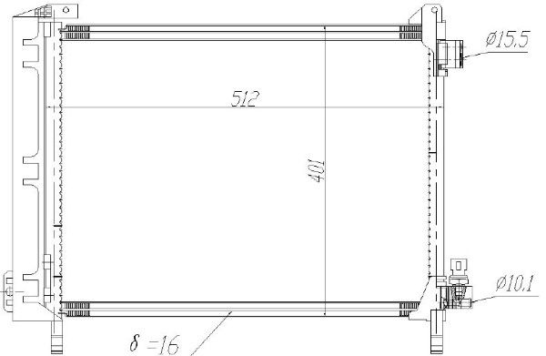 Condensator, climatizare MTR 13054778
