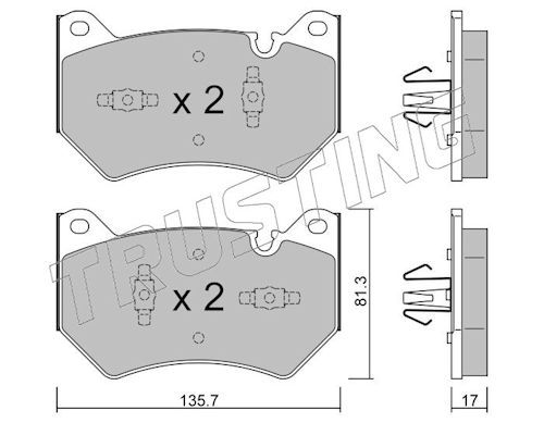 Piduriklotsi komplekt,ketaspidur