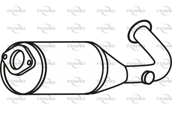 Filtr sadzy / filtr cząstek stałych, układ wydechowy FENNO P9977DPF