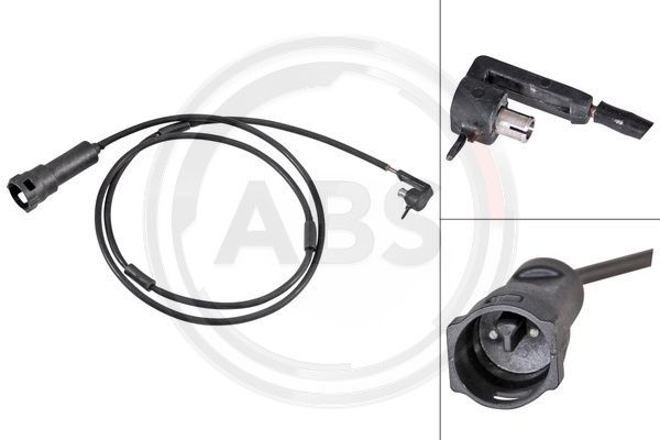 Styk ostrzegawczy, zużycie okładzin hamulcowych A.B.S. 39510