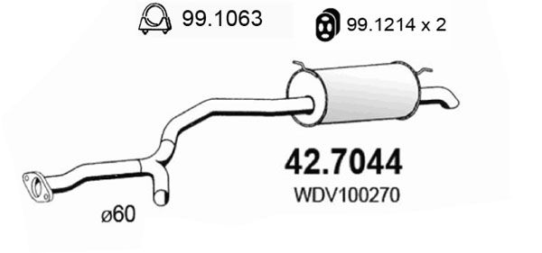 Tłumik końcowy ASSO 42.7044