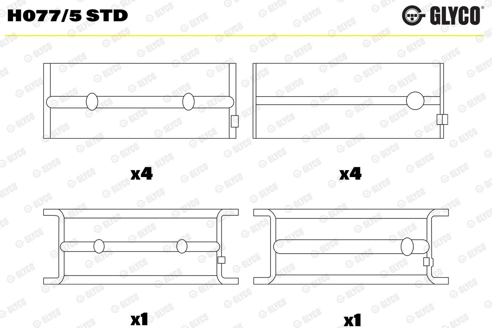 Cuzinet arbore cotit GLYCO H077/5 STD